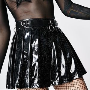 Hot Wax N Glitter Mini Skirt